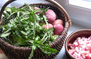 Salade Ardennaise aux pissenlits